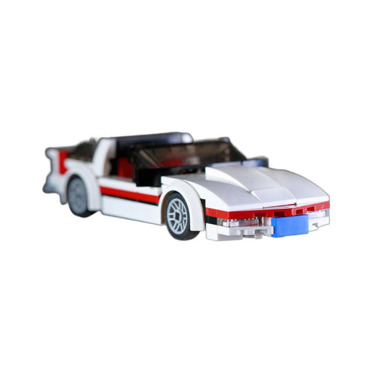 the a-team faceman's corvette c4 building set | moc-11247 - 2