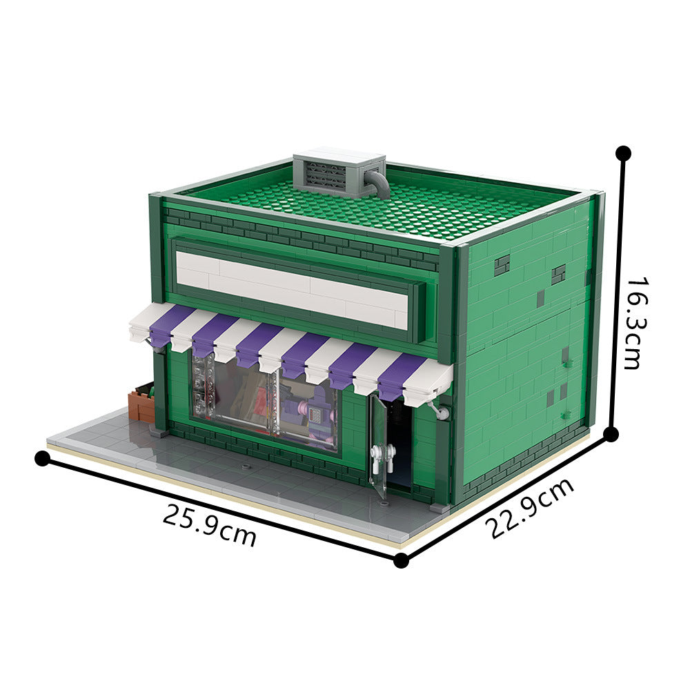 the android's dungeon & baseball card shop building set | the simpsons | moc-223229 - 4