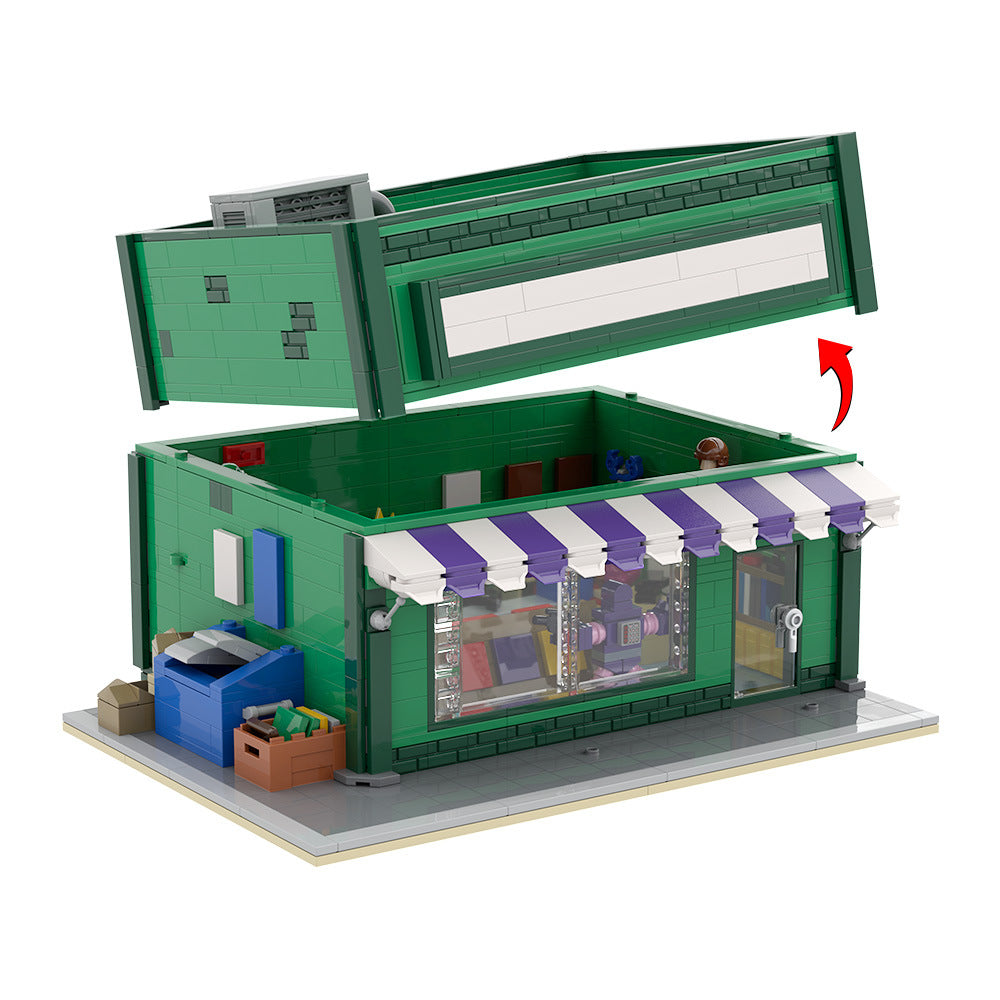 the android's dungeon & baseball card shop building set | the simpsons | moc-223229 - 6