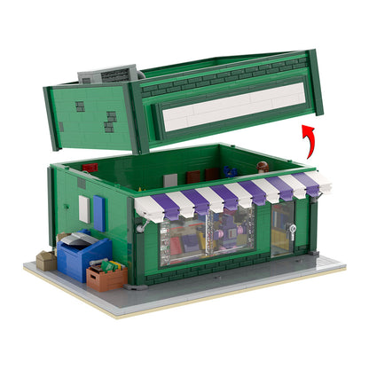 the android's dungeon & baseball card shop building set | the simpsons | moc-223229 - 6