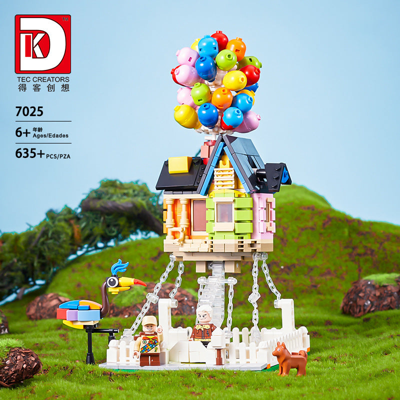 the balloon house from the movie up - 635 pcs | dk 7025 - 3