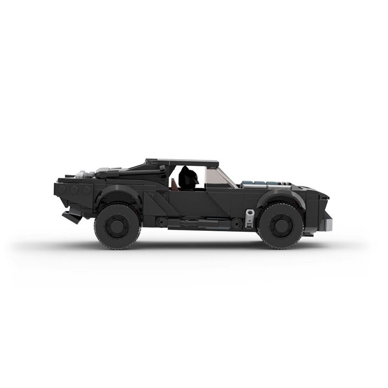 the batmobile & robert pattinson 2022 building set | moc-91282 - 2