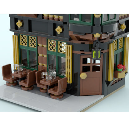 the crown pub building set | moc-150377 - 2