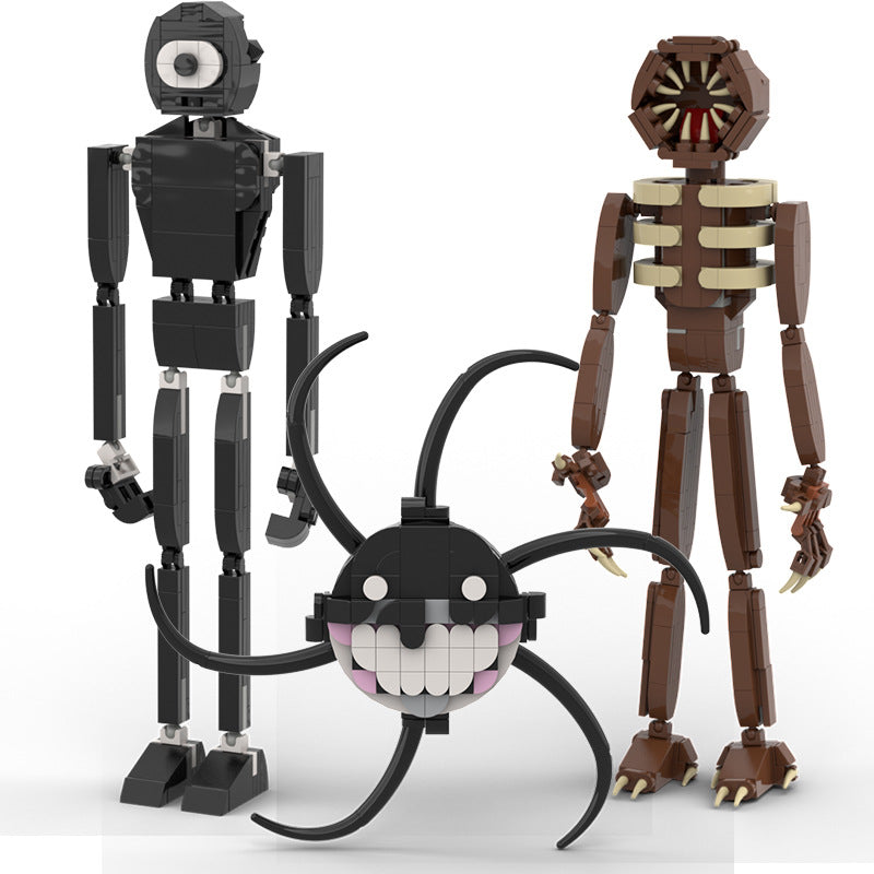 the demon door building set | rainbow friends | lego-compatible - 1