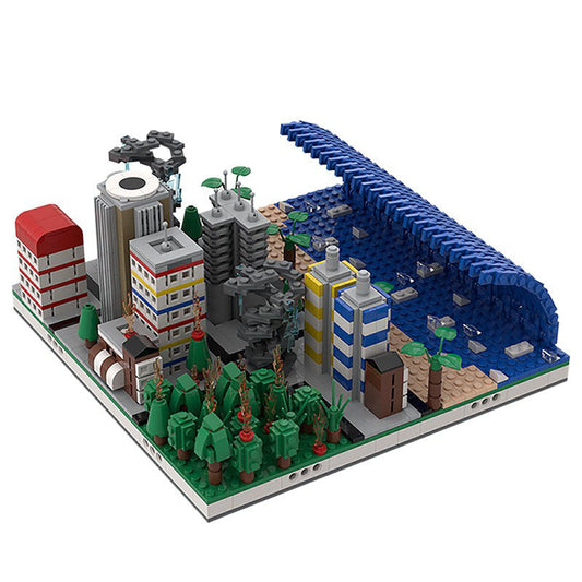 the end of world building set | apocalypse version | moc-37911 - 1