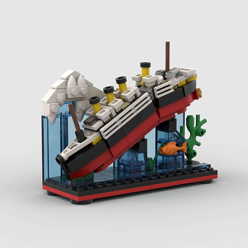 the micro titanic ship model building set | moc-90208 | moc-91796 - 3