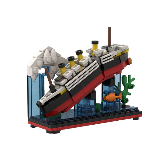 the micro titanic ship model building set | moc-90208 | moc-91796 - 3