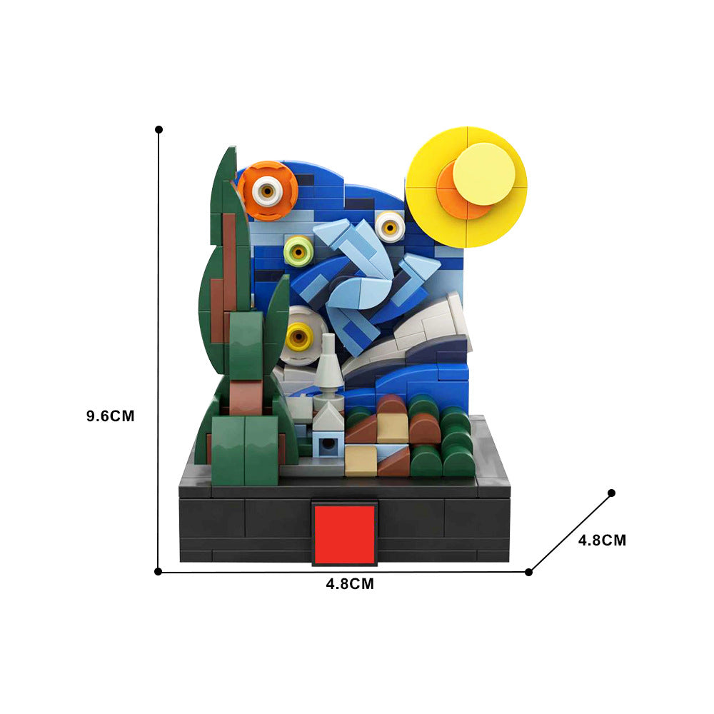 the mini starry night building set | moc-121920 - 4