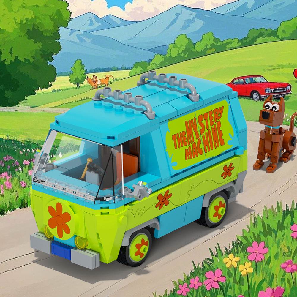 the mystery machine building set | scooby-doo | lego compatible - 1