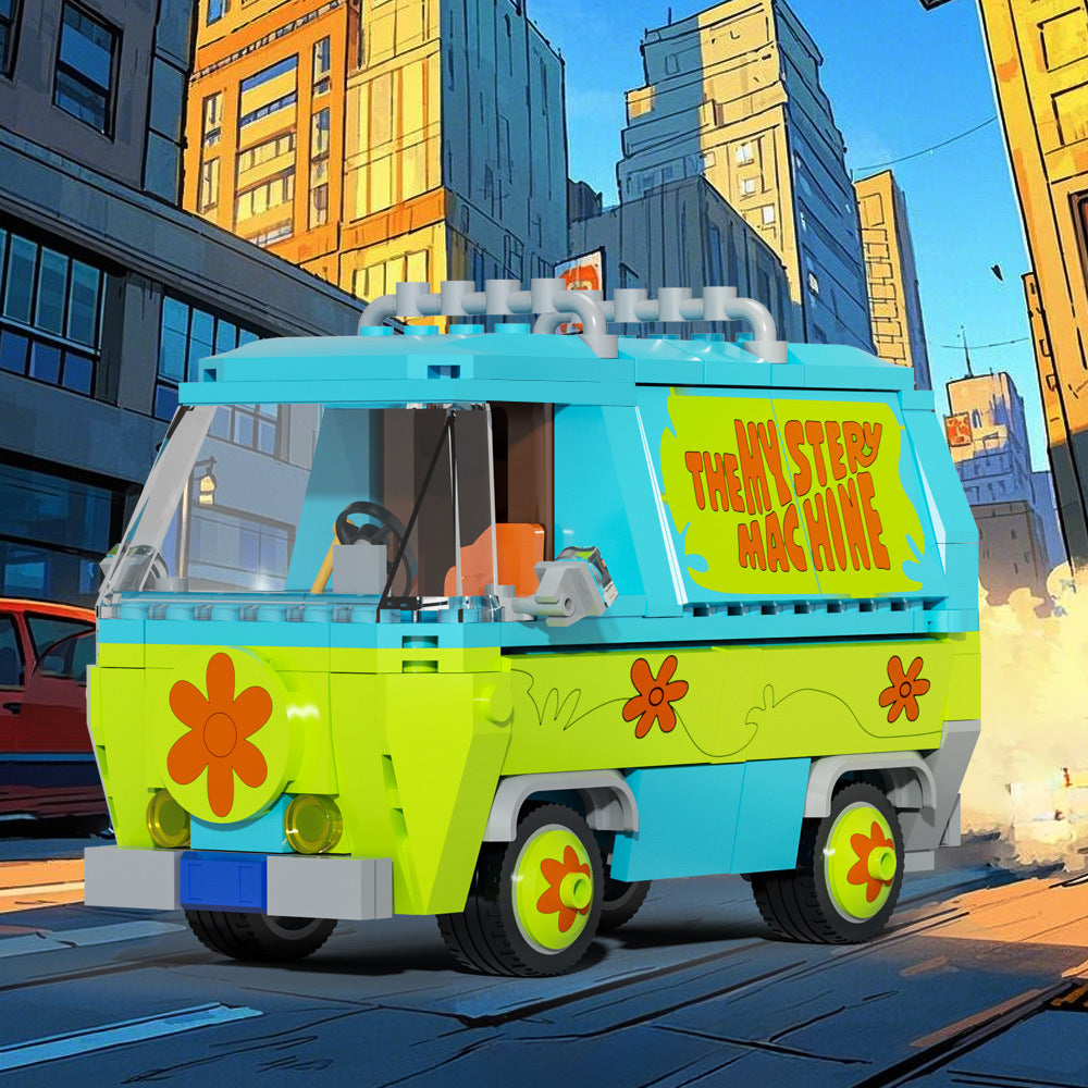 the mystery machine building set | scooby-doo | lego compatible - 3