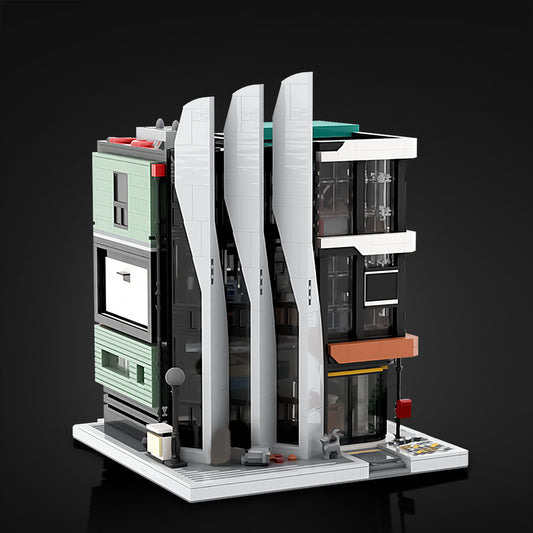 the office boss on top building set | moc-129253 - 1