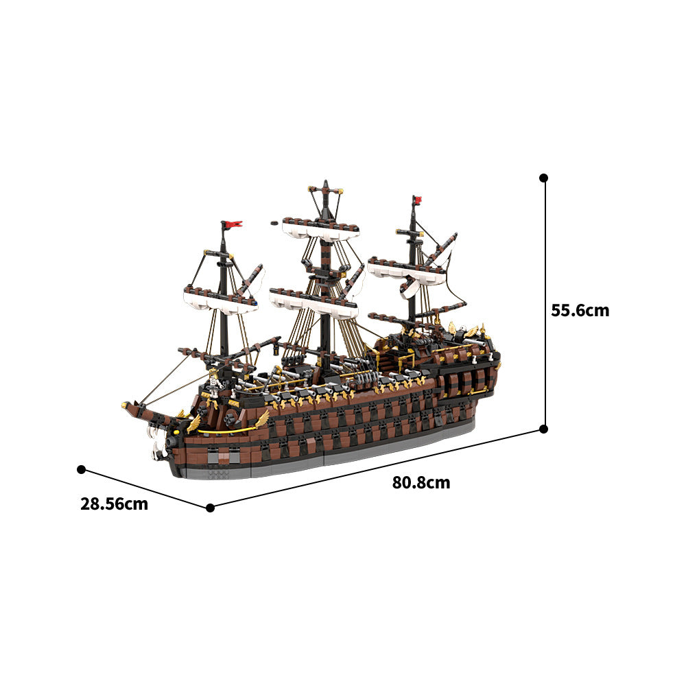 the phantom dancer pirate ship building set | moc-160411 - 4