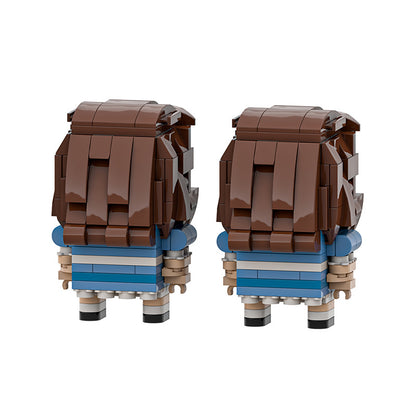 the shining twin brickheadz building set | lego compatible - 7