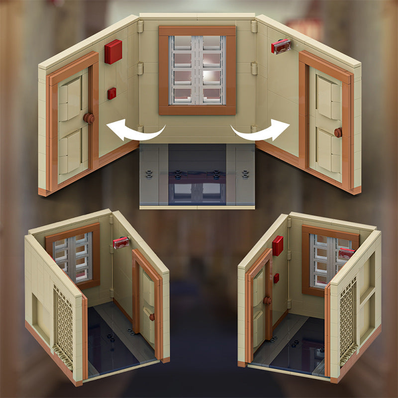 the shining twin brickheadz building set | lego compatible - 9