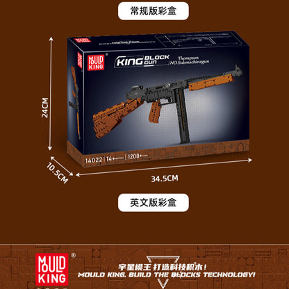 thompson submachine gun building kit | mouldking 14022 - 8