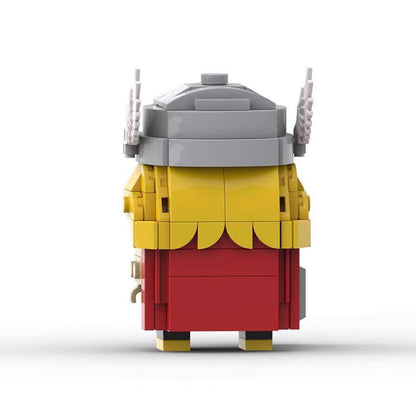 thor brickheadz building set | lego-compatible moc | marvel diy toy - 5
