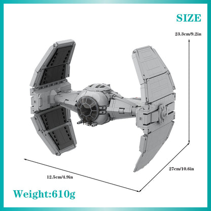 tie/ad v1 advanced prototype building set | star wars | moc-115434 - 4