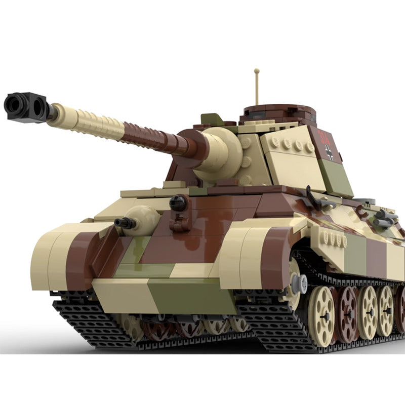 tiger ii ausf b heavy tank building set | moc-68284 - 1