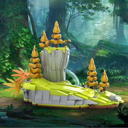 tigger grass slide building set | calvin and hobbes | lego compatible - 2