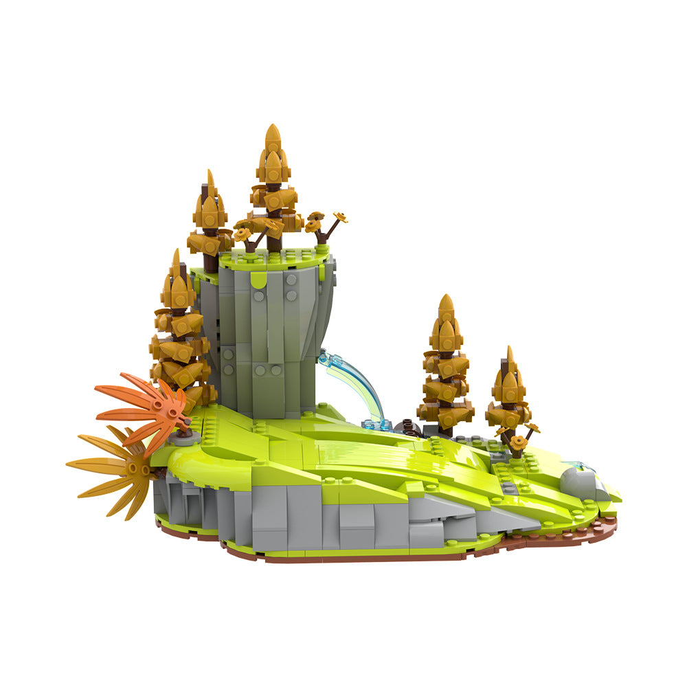 tigger grass slide building set | calvin and hobbes | lego compatible - 5