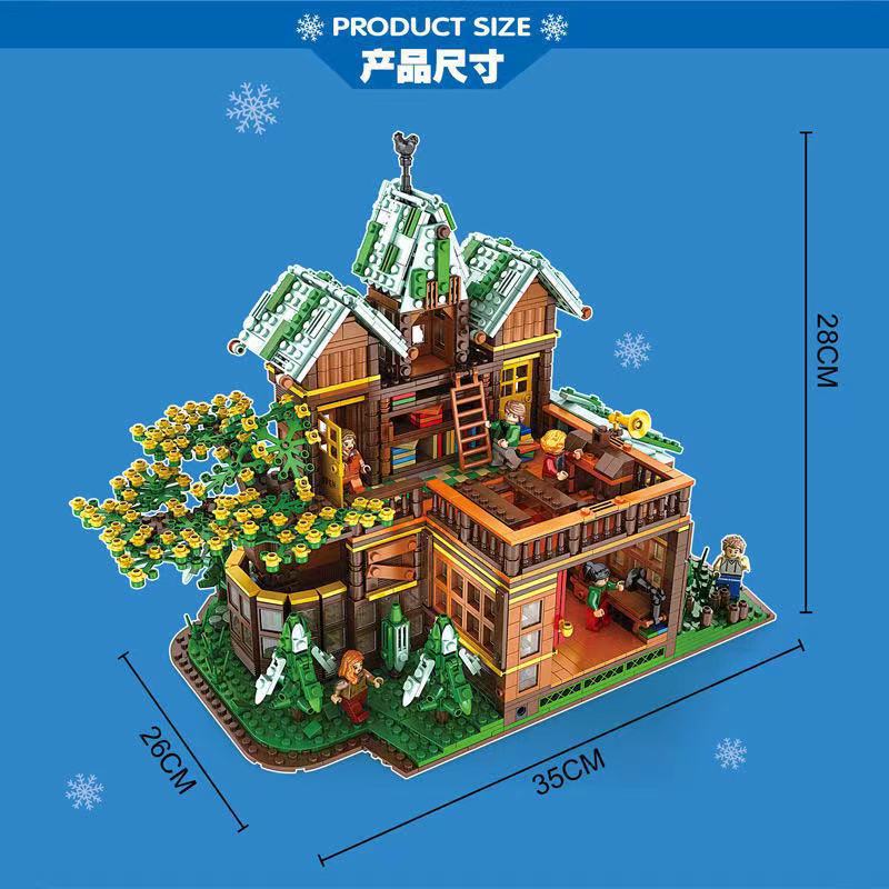 time house building block set - 2466 pcs juhang 86002 - 3