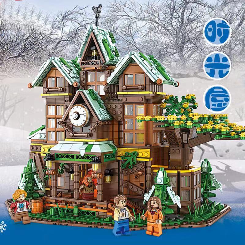 time house building block set - 2466 pcs juhang 86002 - 6