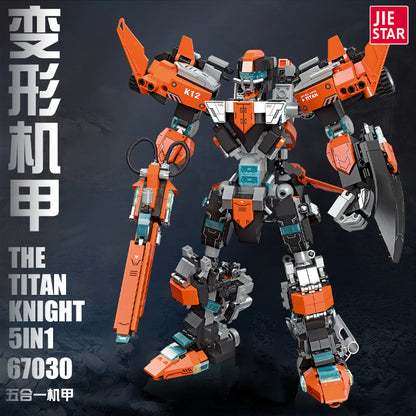 titan knight 5 in 1 building set - 996 pcs | jiestar 67030 - 1