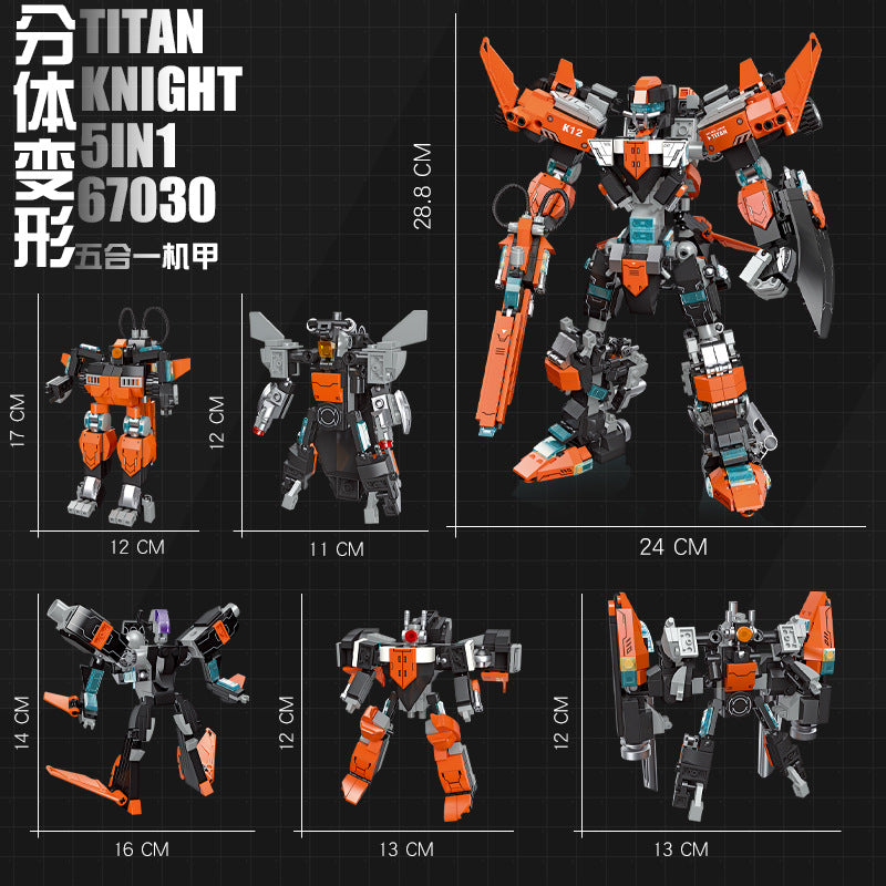 titan knight 5 in 1 building set - 996 pcs | jiestar 67030 - 3