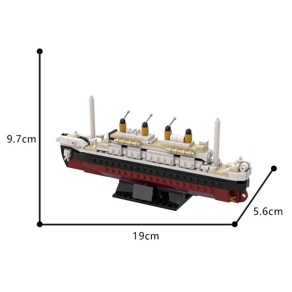 titanic building set | miniature version | moc-187066 - 4