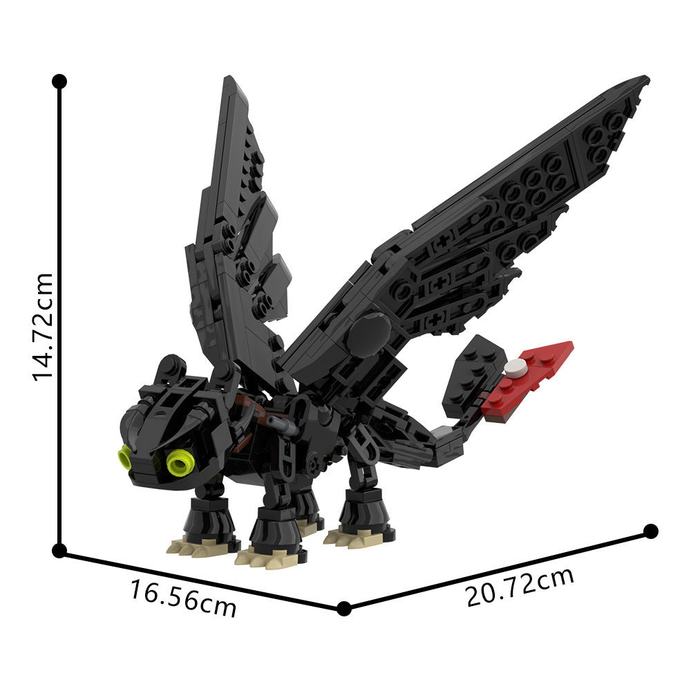 toothless building set | how to train your dragon | lego compatible - 2
