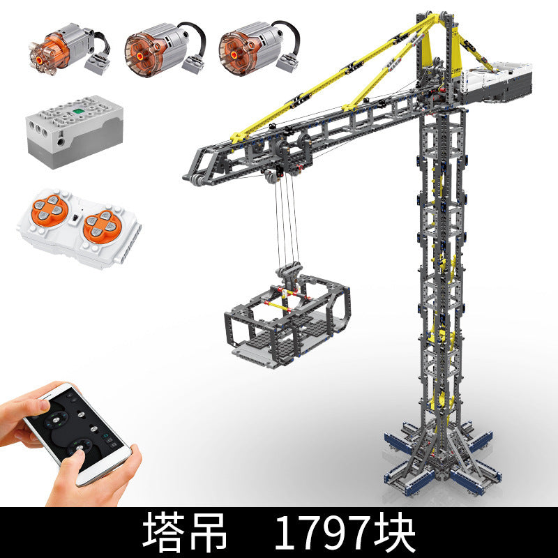 tower crane building set - 1797 pcs | mouldking 17004 - 6