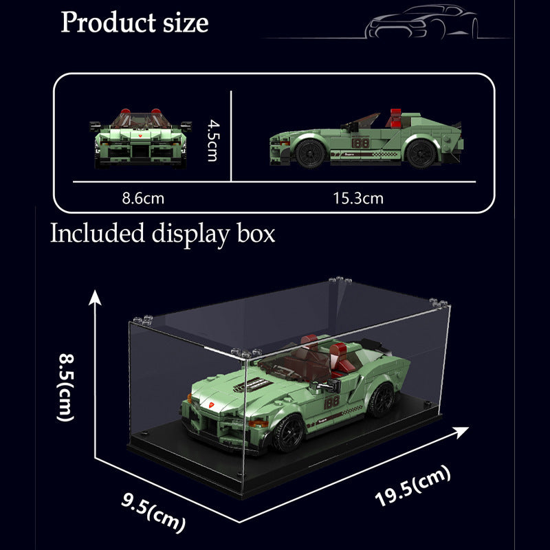 toyota supra with display case - 348+ pcs | mouldking 27046 - 4