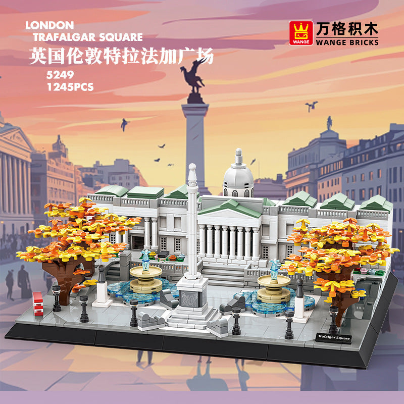 trafalgar square, london - building blocks set - wange bricks - 1