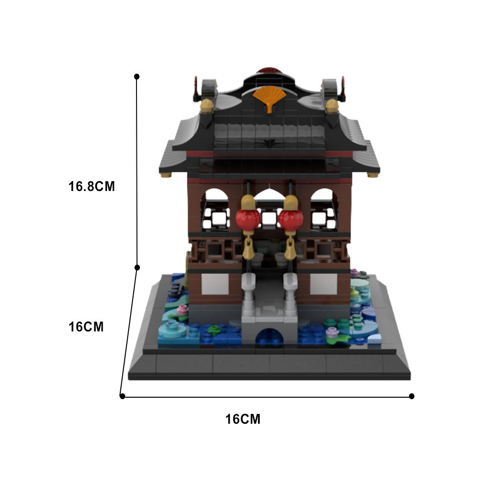 tranquil teatime building set | moc-122574 - 4