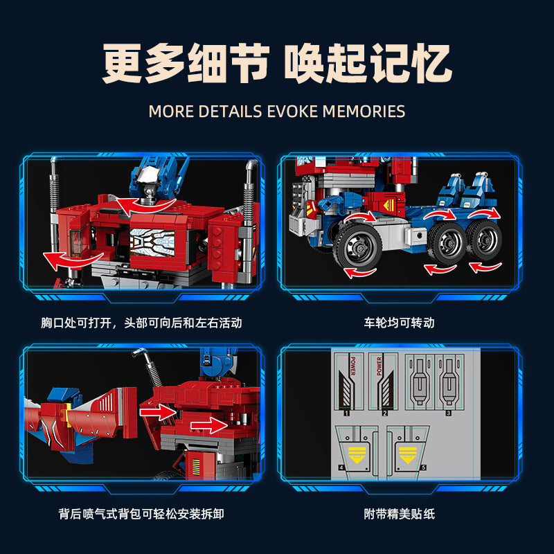 transform robot building set - 928 pcs | jiestar 9022 - 3