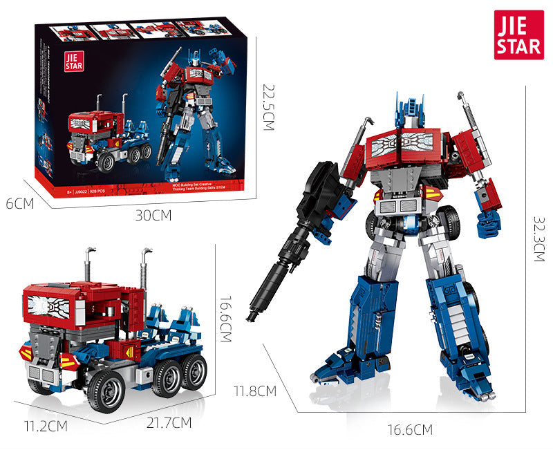 transform robot building set - 928 pcs | jiestar 9022 - 5