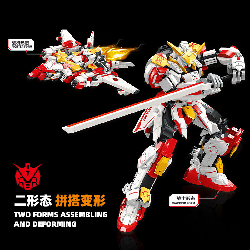 transforming mecha 2 in 1 building kit - 920 pcs | jiestar ff20011 - 1