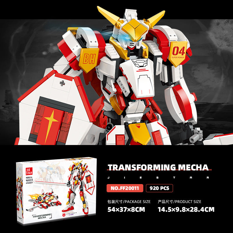 transforming mecha 2 in 1 building kit - 920 pcs | jiestar ff20011 - 2