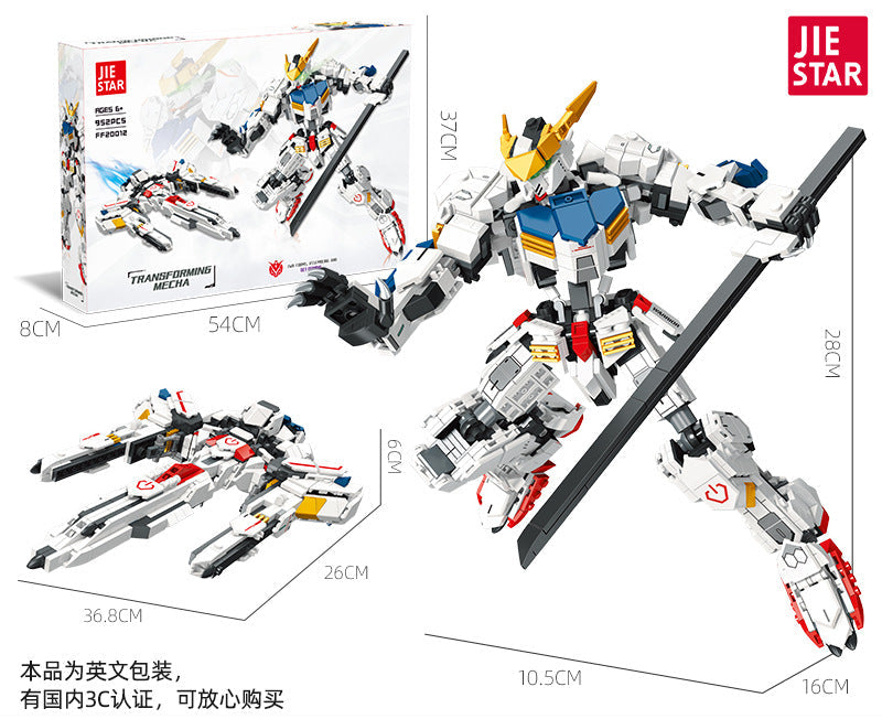 transforming mecha building set - 952 pcs | jiestar ff20012 - 5