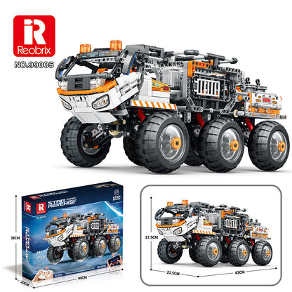 transporter space vehicle building block set - 1758 pcs reobrix 99005 - 6