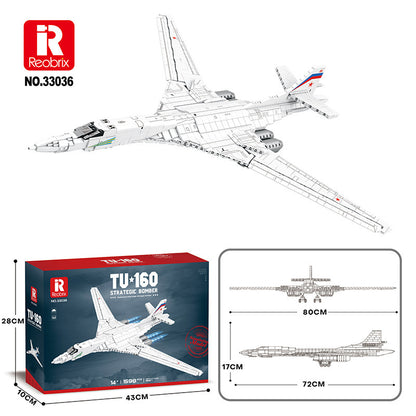 tu 160 strategic bomber building block set - reobrix 33036 - 6