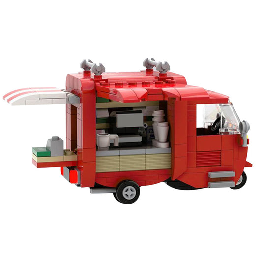 tuk-tuk coffee truck building set | moc-130816 - 2