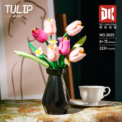 tulip bouquet - 223 pcs | dk 3025 - 1