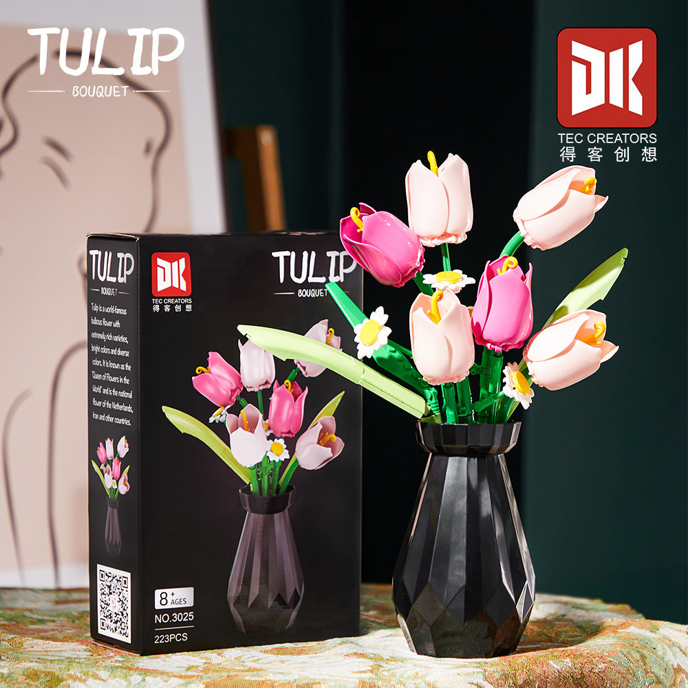 tulip bouquet - 223 pcs | dk 3025 - 4