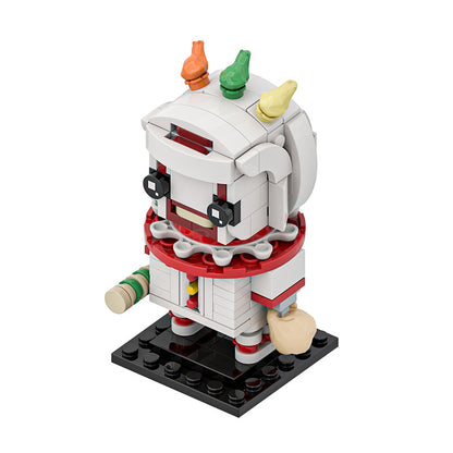 twisty brickheadz building set | american horror story | lego compatible - 2