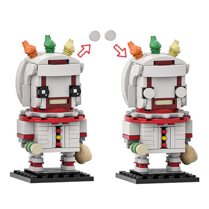 twisty brickheadz building set | american horror story | lego compatible - 3