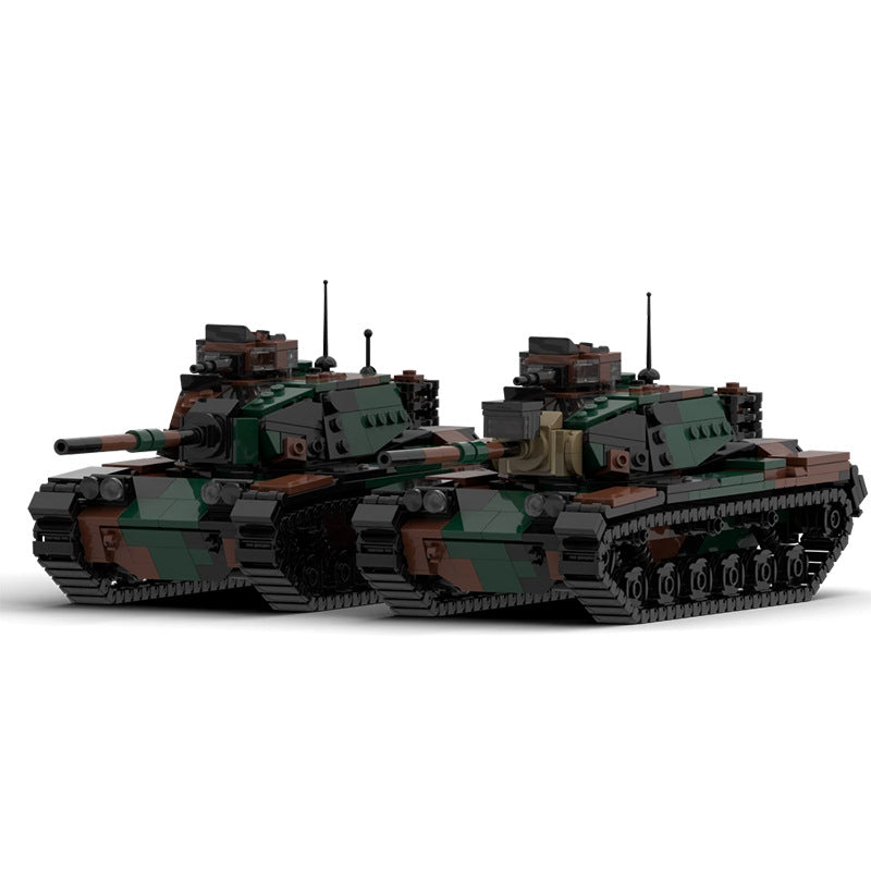 two moc 165695 m60 woodland tank