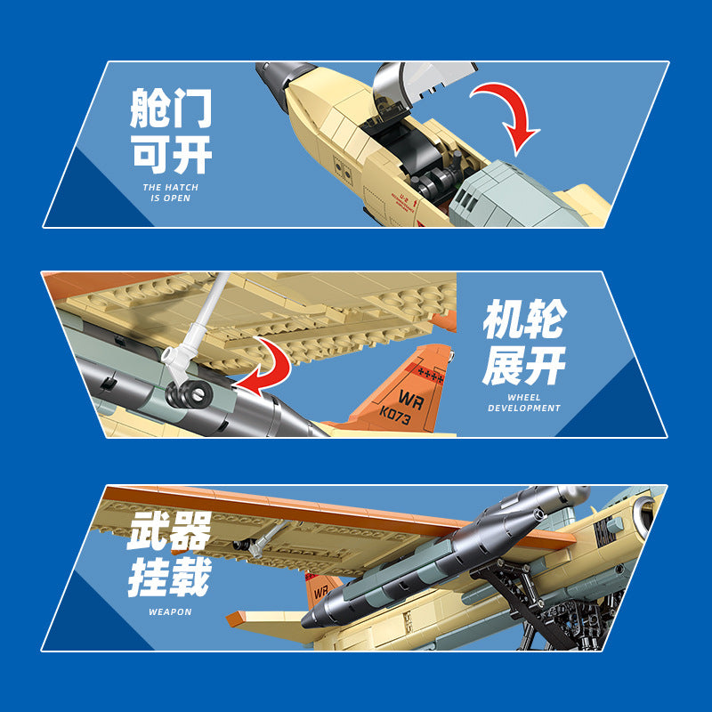 u2 reconnaissance aircraft - 1363 pcs | jie star 9097 - 3