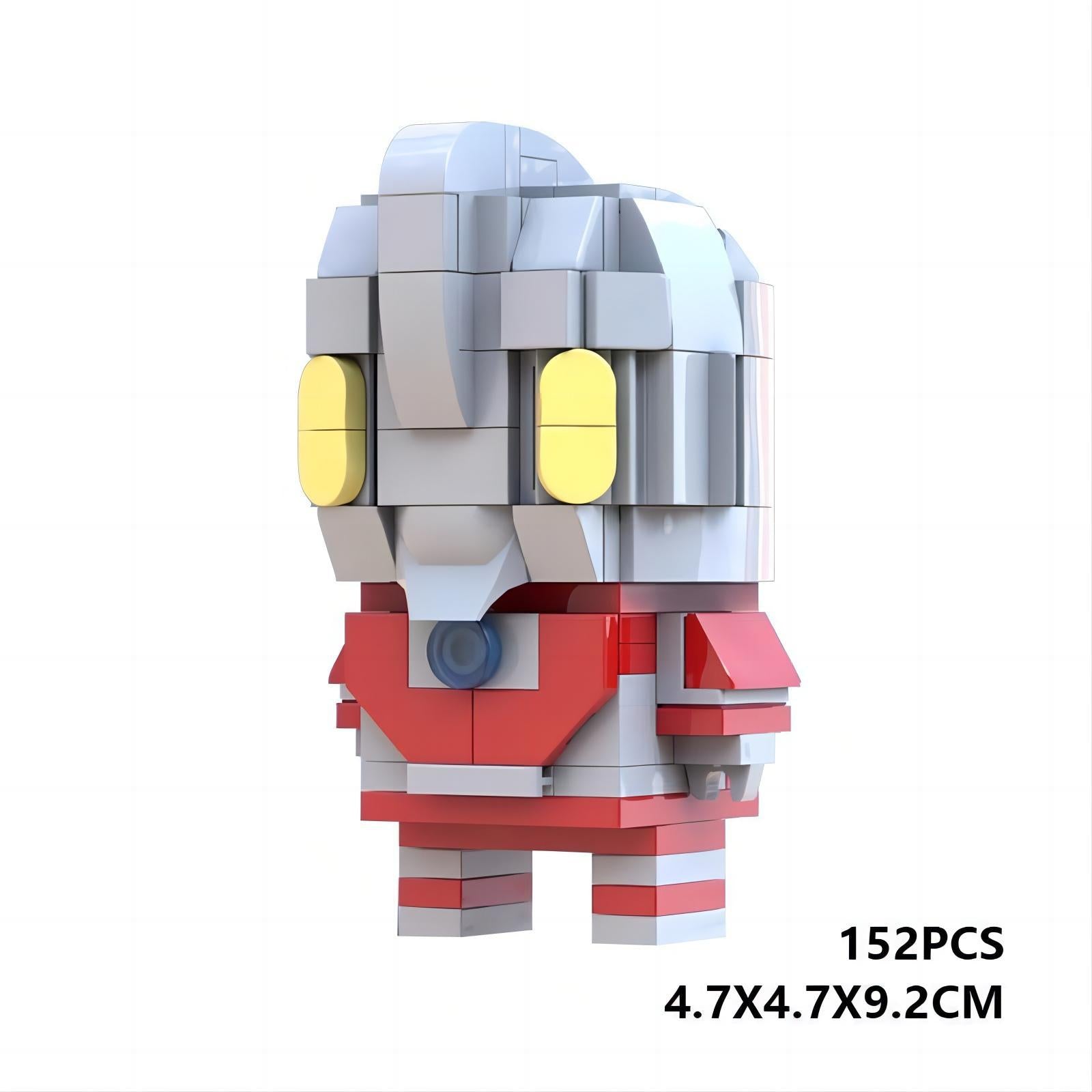 ultraman brickheadz moc building set | lego-compatible toy - 4