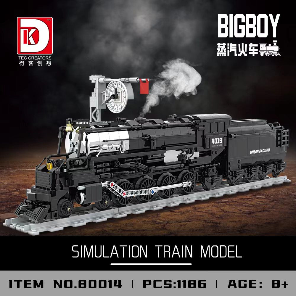 union pacific bigboy steam locomotive - 1186 pcs | dk 80014 - 1